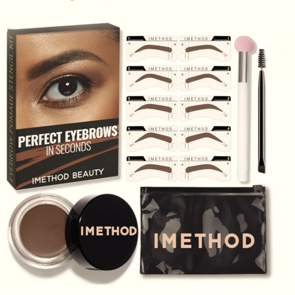 iMETHOD Brow Stencil Kit #10 Taupe Tried 2x's Bx1